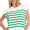 Green Striped sweater vest