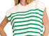 Green Striped sweater vest