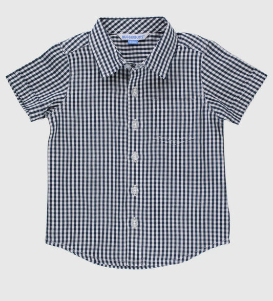 Ruggedbutts Navy gingham button down