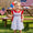 Smocked flag girls dress