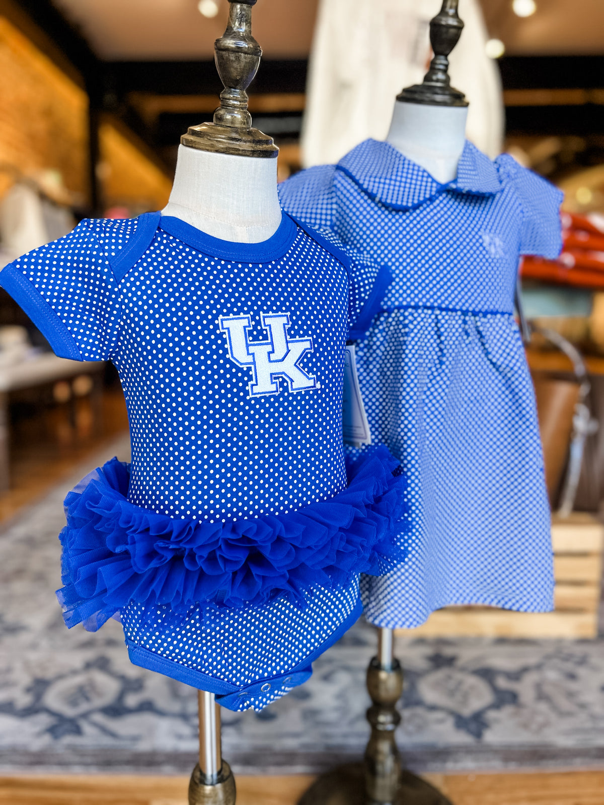 Kentucky polka dot tutu onesie