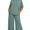 Curvy sized ribbed pant set- Jade