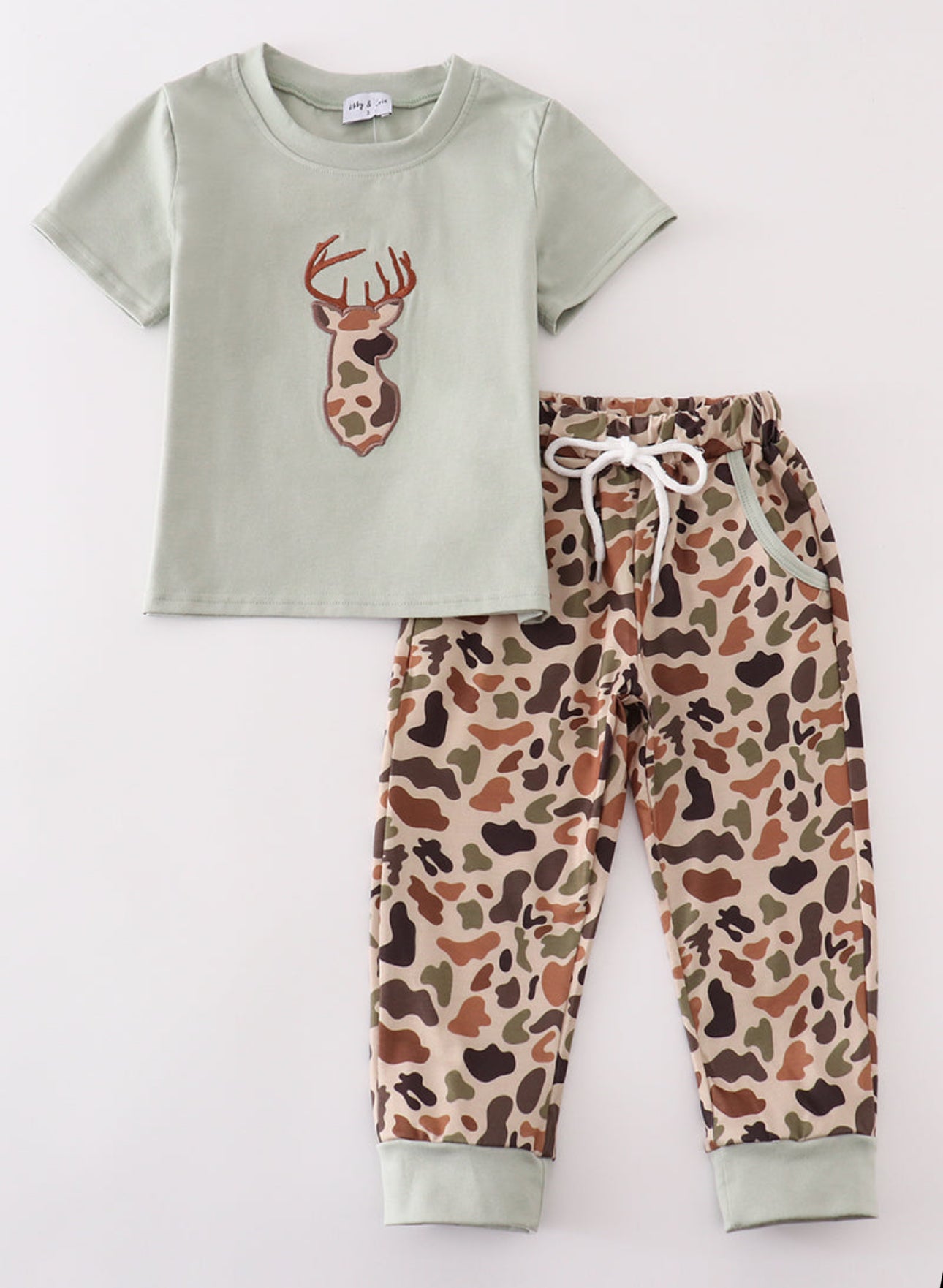 Camo deer jogger set