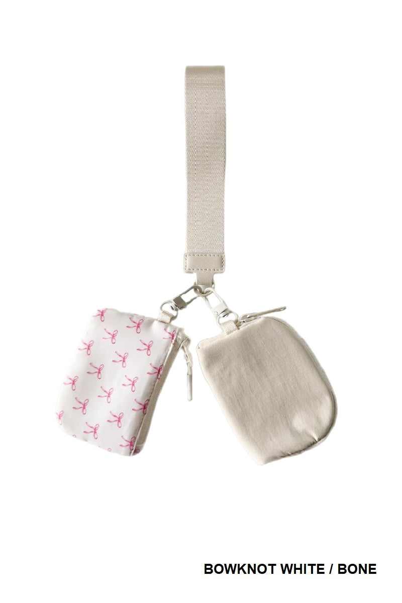 Bow dual wristlet