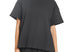 Solid black short set