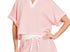 Pink Collar striped short set