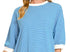 Blue Striped 3/4 sleeve top