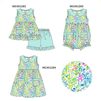 Green Lilly girls set