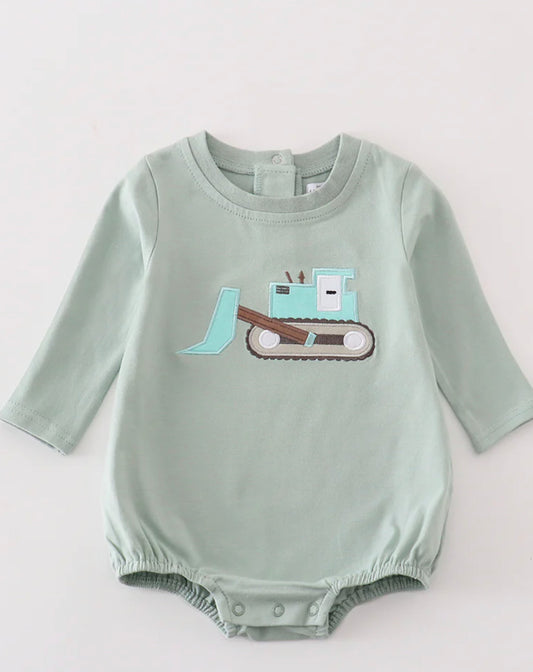 Green equipment appliqué bubble
