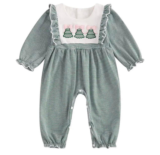 Christmas tree trio romper