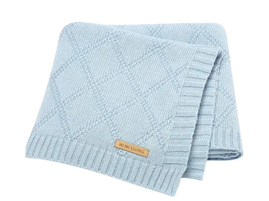 Knitted baby blanket