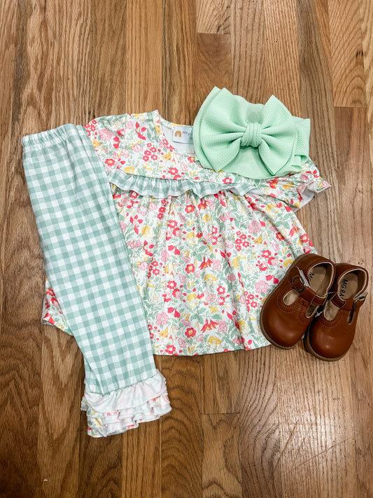 Girls floral set