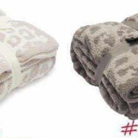 Plush leopard blanket kids