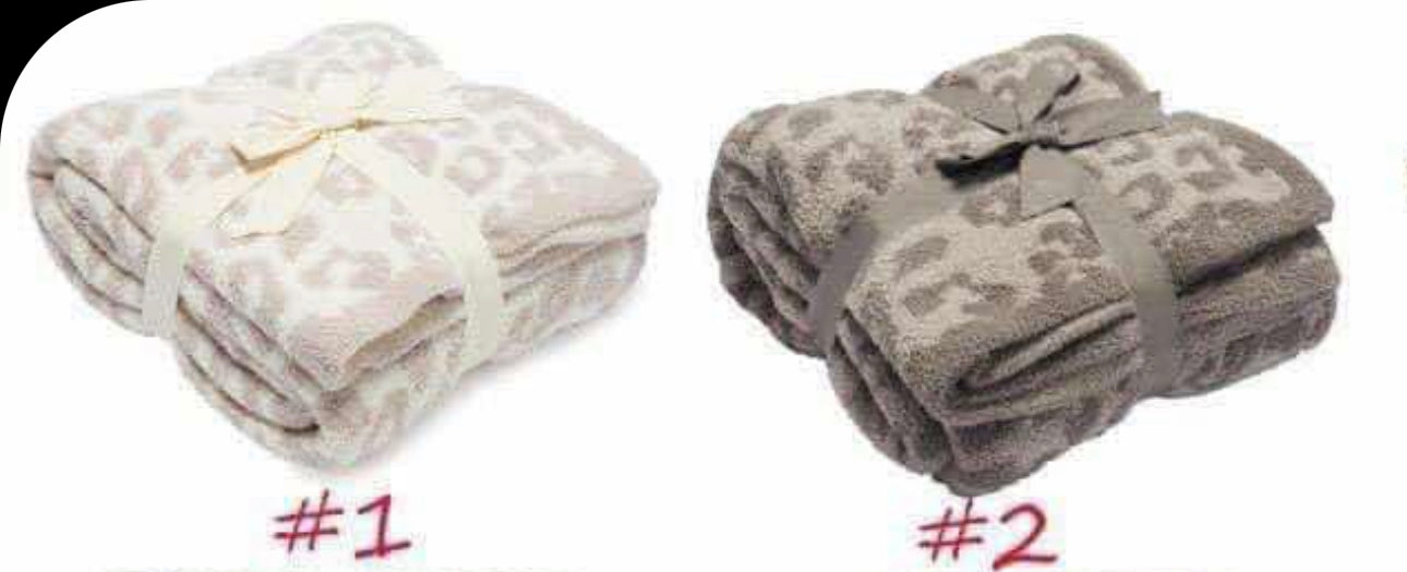 Plush leopard blanket kids