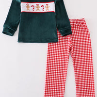 Green gingerbread boys set