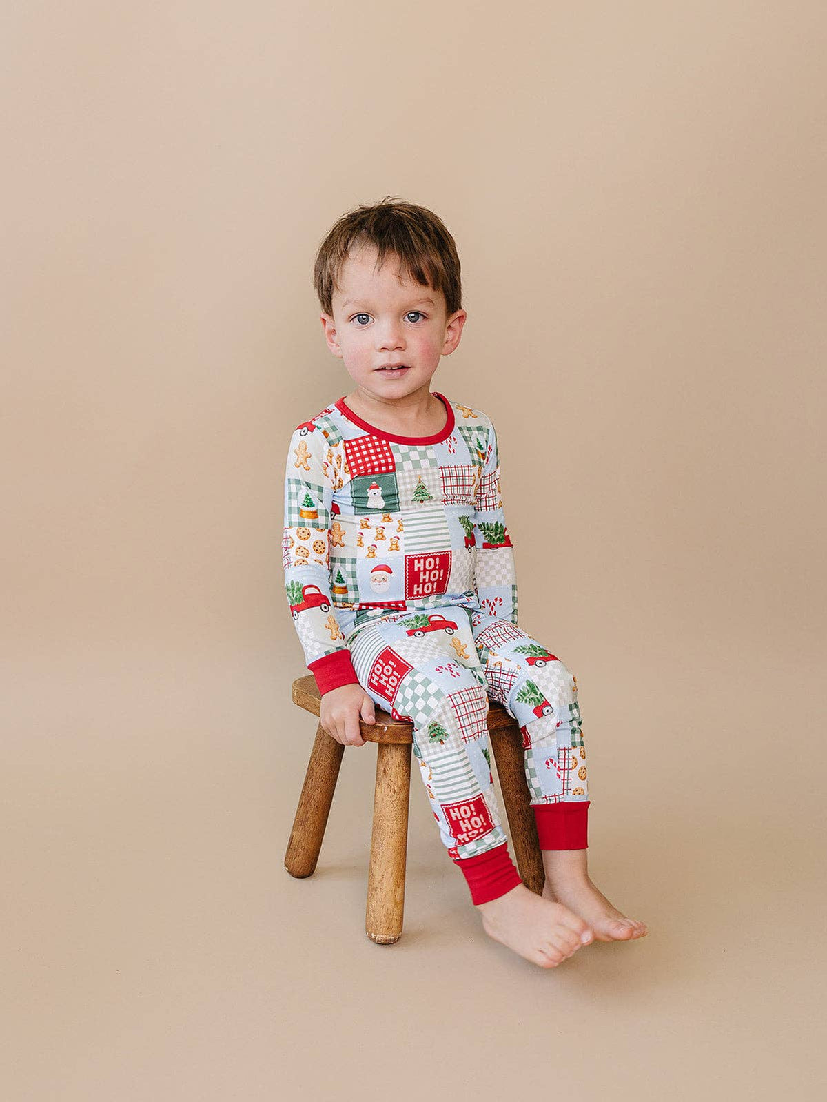 Bamboo Two Piece Set | Christmas Patchwork