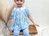 Cross smocked girls set