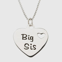 Sterling silver big sis necklace