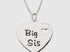 Sterling silver big sis necklace