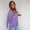 Lavender sweater poncho
