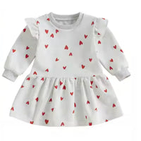 Ruffle heart dress