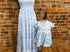 Blue floral maxi dress mama & me collection