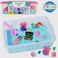 Sensory mermaid dig activity bin