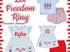 Let freedom ring girls set - includes name