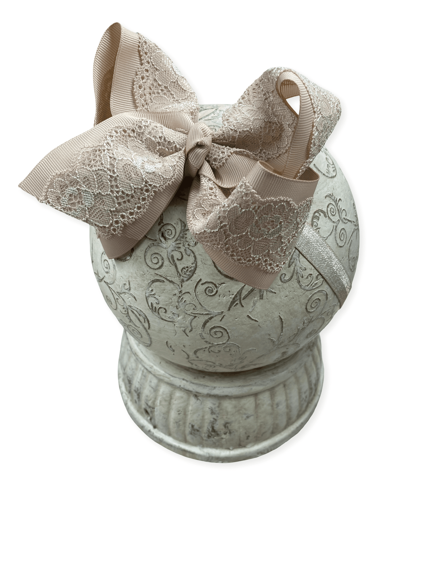 4.5" Chantilly Lace Classic Hair Bow | Clip or Headband