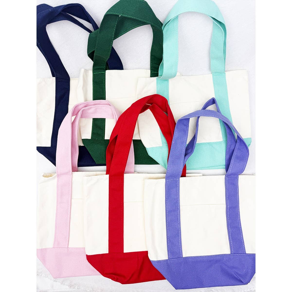 Everyday Canvas Tote Bag with an External Pocket