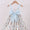 Blue bow bunny girls dress