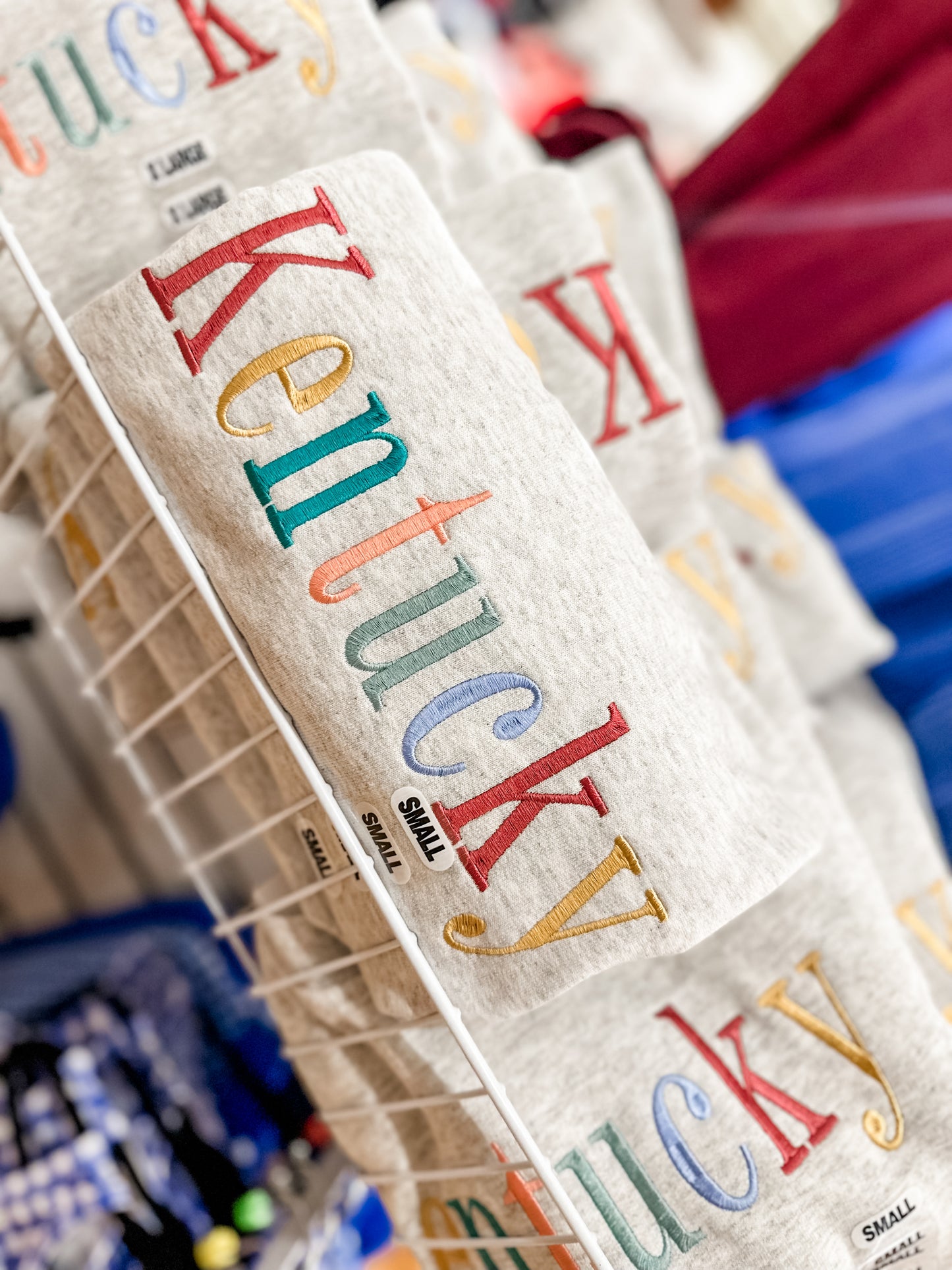 Multi color KENTUCKY embroidery