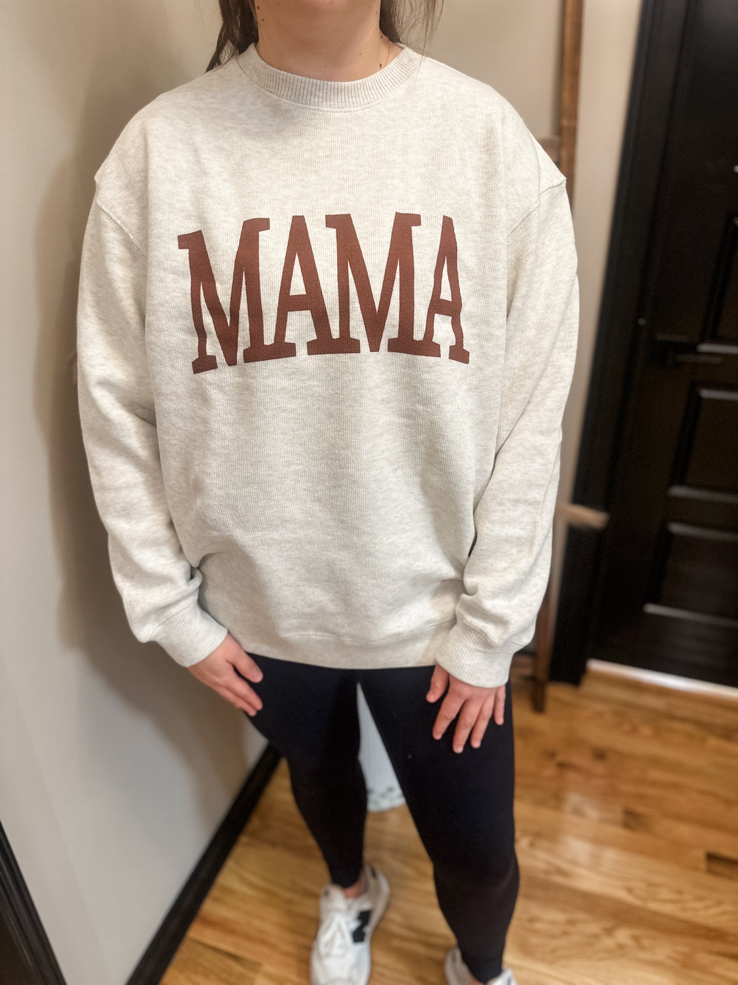 MAMA oatmeal knit sweater