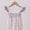 Purple smocked floral bubble 3M