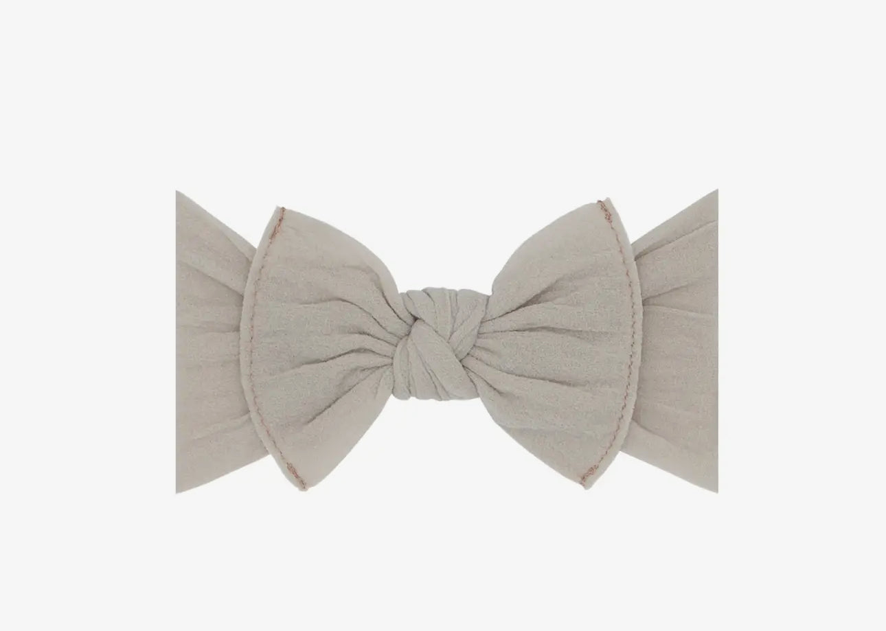 Itty bitty knot small soft nylon bow headband