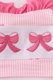 Bow embroidered bubble