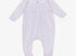 Pink mini striped footie