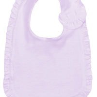 Ruffle lavender bib- embroider me