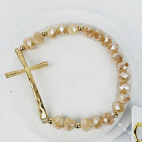 Cross bead bracelet