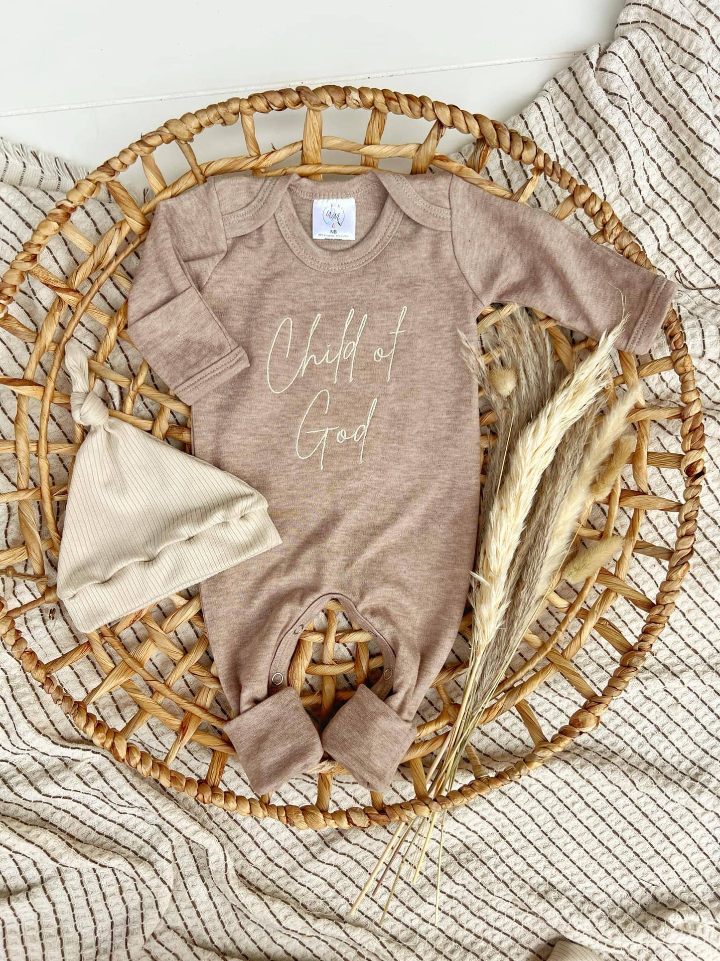 Baby Romper | Child of God Mocha Brown Outfit