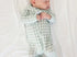 Green Peterpan collar zipper footie