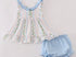 Blue floral bloomer set