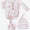 Fancy Frills bamboo knot gown + hat set