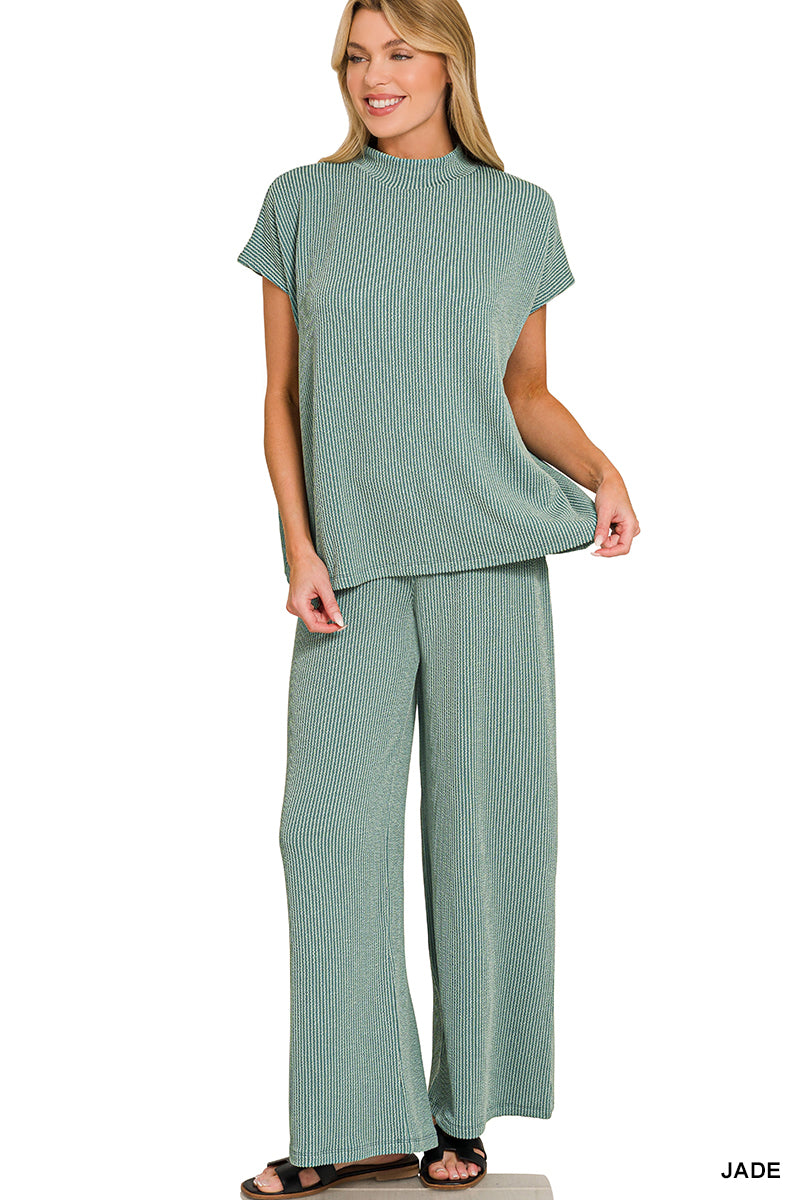 Jade ribbed set