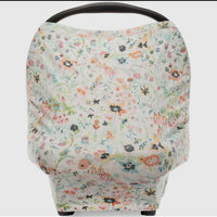 Multi use 4 in 1- car seat cover, nursing cover, shopping cart cover, high chair cover - bloom