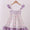 Purple smocked floral  dress
