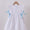 Blue bow ruffle dress