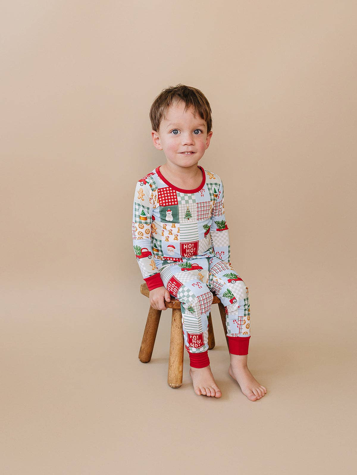 Bamboo Two Piece Set | Christmas Patchwork