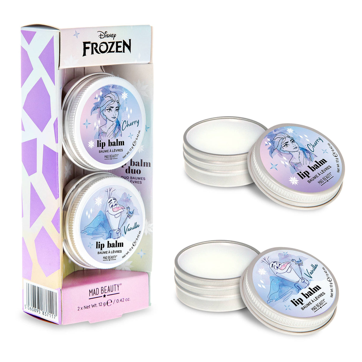 Frozen Lip Balm Duo Cherry/Vanilla Fragrance Disney