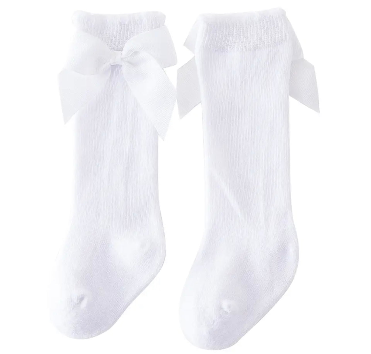 Bow knee socks